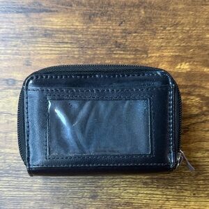 Black Wallet & Accessory Pouch